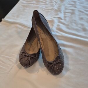 Jessica Simpson Purple Studded Flats with Bow